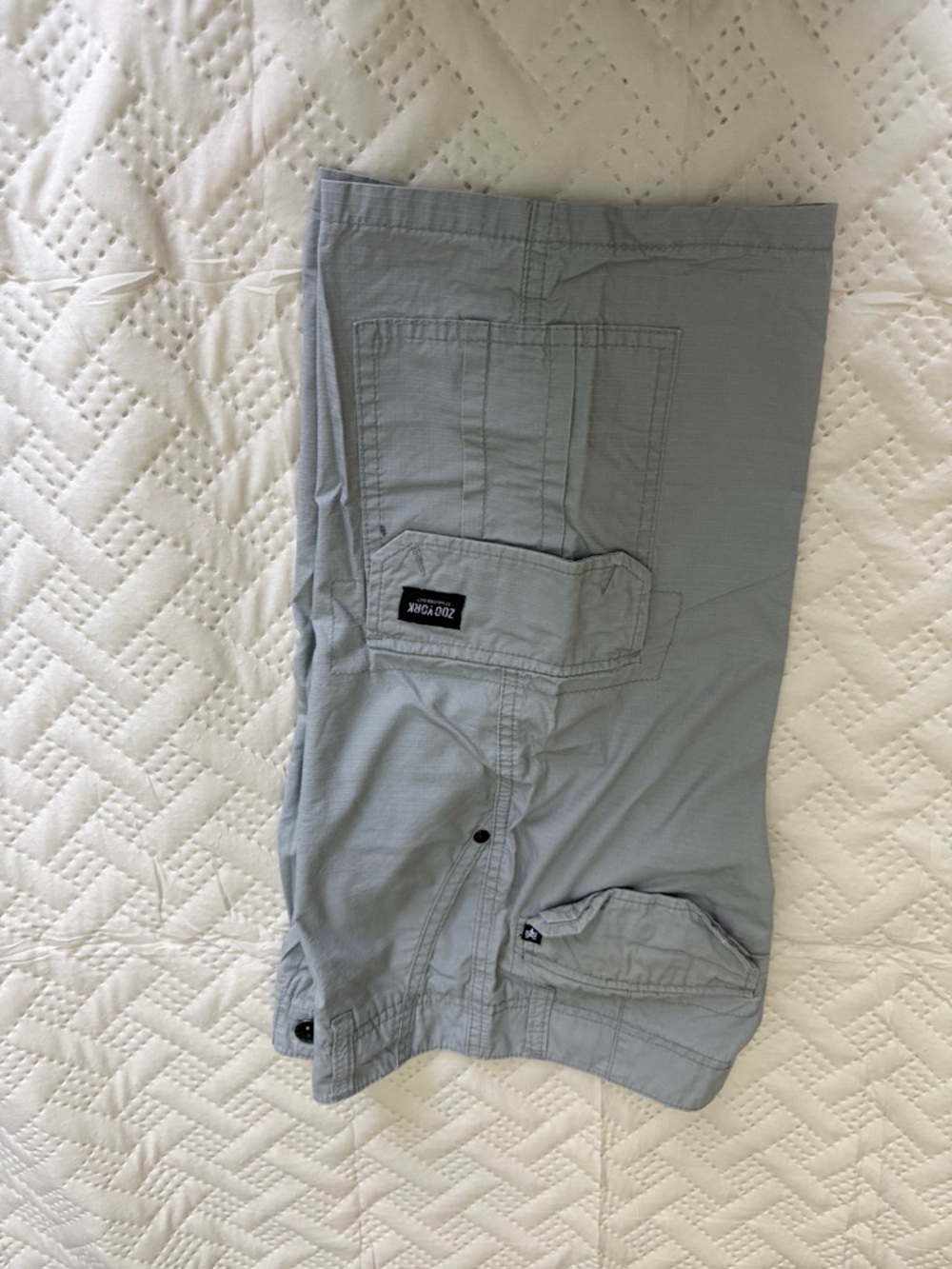 Zoo York Teal Lined Kids Shorts with Light Gray Outer